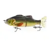 Cebo Artificial de PVC Suave de 100 mm, 2 Secciones, Simulación de Pez, Señuelo de Plástico ABS, Señuelo de Pesca Articulado en Forma de S, Hundimiento, 2 Secciones, Pez Deslizante