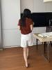 EVERTRUE 2024 Verão Estilo Coreano Nova Camiseta Lisa Feminina Solta de Manga Curta Casual com Gola Redonda para 65324