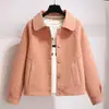 Abrigo de lana de 350 g para mujer, estilo corto para personas menudas, nueva versión coreana para primavera y otoño, abrigo de lana holgado, chaqueta vintage