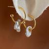 181/00 aretes de alfiler 92 aretes de cuentas naturales diseño de nicho temperamento simple fáciles de combinar hermosos C7-9