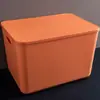 Caja de Almacenamiento con Contraste de Color Morandi para Snacks, Ropa, Artículos Varios, Organizador Doméstico, Cocina, Condimentos, Cesta de Almacenamiento de Plástico con Tapa