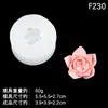 Molde de silicona de flor de gardenia y rosa para velas de yeso de aromaterapia DIY, adornos de resina y decoraciones de pastel de fondant
