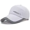 Chapéu Masculino Primavera e Outono Estilo Coreano Casual Boné de Baseball Boné de Lona Chapéu de Aba Larga Bordado para Exterior Protetor Solar Chapéu de Sol