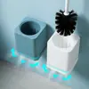 Igual ao de SupermercadosConjunto de Escova Sanitária para Banheiro, Escova de Limpeza Montada na Parede Sem Furar com Base para Uso Doméstico