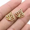 16x 14mm 0.6g multicolor Accesorios vintage de venta caliente europeos y americanos Colgante de Loto Loto