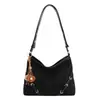 Bolso Grande para Axila Estilo Retro Sexy para Mujer 2025 Nuevo Estilo Bolso Cruzado Texturizado Otoño e Invierno Bolso Tote de Gran Capacidad para Viajes