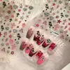 Tensor Transfronterizo Popular de Moda Pegatinas para Uñas Chrome Hearts Ts4215 Dulce Genial Estampado de Leopardo Estrella Corazón Pegatinas para Uñas