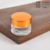 Botella de Crema Mate Botella de Crema de Vidrio Transparente Botella Marrón Opaca para Crema de Ojos Botellas Cosméticas Botella Vacía Botella Pequeña de Muestra