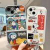 Funda para teléfono Moon Snoopy Apple 15Pro Max Funda protectora de dibujos animados para iPhone12/14Pro 11 Suave resistente a caídas