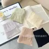 Nova Calcinha Feminina Sexy Renda Preta Transparente com Laço, Cintura Média, que Molda o Quadril, Forro 100% Algodão
