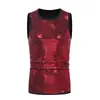 Nueva moda de verano camiseta simple brillante Amazon compra al por mayor chaleco sin mangas de cuello redondo para hombre ZT-YB05