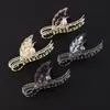 Pinza de Metal Grande para Cabello Grueso, Pasador de Lujo con Pedrería y Perlas, Accesorio para el Cabello de Gama Alta al por Mayor