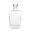 Garrafa de vinho de vidro transparente simples, formato único, vedação requintada, conveniente, garrafa de licor transparente, atacado