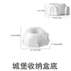 ZongBo Silicone Casa de Natal Pote de Armazenamento Copo para Vela Boneco de Neve de Natal Árvore de Natal Combinação de Velas Ornamento Molde de Silicone