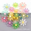 Perlado Pequeño Fresco Girasol Material Banda de Goma Pequeña Margarita Accesorios para el Cabello Pegamento Crema DIY Niños Accesorios para Funda de Teléfono Móvil