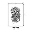 Inglês pequeno braço completo tatuagem dark wolf head letter tatuagem impermeável suor fábrica atacado carta grande imagem braço flor