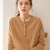 Suéter de Punto de Cachemira Nuevo para Mujer Otoño/Invierno 2026 Clásico Ajuste Delgado Versátil Suéter de Punto Base de Lana
