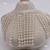 Borla Xiabei Collar de Perlas Hanfu Qipao Cinta Tejida con Cuentas DIY Encaje Bordado Pesado Accesorios Cortina de Cuentas Puños con Cuentas