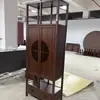 Nuevo Estante de Exhibición de Madera de Nogal Negro Norteamericano Estilo Chino con Múltiples Compartimentos, Estética Estilo Song, Librero de Oficina, Muebles de Madera Maciza Inspirados en Zen