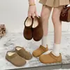 Botas de nieve de algodón para mujer Little Potato Birkenstock de comercio exterior transfronterizo, nuevos modelos de otoño e invierno, con forro polar añadido, engrosadas, cálidas, antideslizantes e impermeables