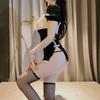 Lencería Sexy, Lencería Sexy, Disfraz de Sirvienta, Uniforme Sexy, Tentación Juego de Roles Sirvienta Atuendo sin Espalda