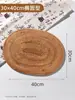 Tapete Isolante Térmico de Rattan Trançado para Mesa de Jantar Doméstica, Mesa de Trabalho, Anti-Queimadura para Xícara de Chá, Bule, Panela, Prato, Tigela, Mesa