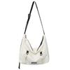 Bolso bandolera de moda de gran capacidad para hombre estilo Hong Kong color sólido nailon bolsa casual para el día a día bolsa de pareja de moda entrega en una sola pieza