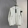 Jaqueta Corta-vento Leve Softshell com Capuz Stone Cross-border com Zíper para Homem