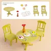 Juguetes de casa de juegos de mini muebles transfronterizos, escena en miniatura, cocina pequeña, casa de muñecas, sala de estar, decoración de escritorio, modelo
