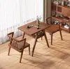 Balcón Hogar Mesa de Té y Sillas de Madera Maciza Juego de Tres Piezas Moderno Sencillo Ocio Mini Apartamento Pequeño Escritorio para Beber Té