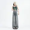 Jeans rectos para mujer, nuevo estilo primavera-verano 2026, delgados, holgados, diseño retro, adelgazantes, de cintura alta, pantalones de pierna ancha