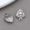 Pingente de Fruta Coração de Anjo Oco Eletrodepositado a Vácuo em Aço Inoxidável Chaveiro DIY Pingente de Bolsa Acessório