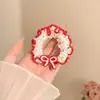 Lazo de Encaje Negro Cuero Pelo de Gato Sencillo para Cola de Caballo de Niña Scrunchie Cuerda para el Cabello Linda de Alto Valor