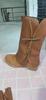 Botas de Caballero Gruesas con Tacón Grueso de Media Pantorrilla con Cremallera Lateral de Gran Tamaño para Mujer, Botas de Cuero Delgadas con Punta Redonda Retro, Estación Independiente