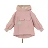 Cortavientos con Capucha de Terciopelo Plus para Bebé Niña Otoño e Invierno para Niñas Pequeñas, Top Espesado de Terciopelo Plus, Ropa Exterior Chaqueta de Esquí para Niños
