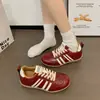 Zapatos Casuales de Suela Gruesa Estilo Nuevo 2026 para Mujer Estudiante Otoño con Cordones Estilo Coreano Versátiles Suela Suave Aumento Oculto de Altura Zapatos Blancos Zapatos de Plataforma