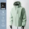 Cortavientos clásico con capucha para exteriores, a prueba de viento, impermeable, resistente a las arrugas, duradero, moderno y versátil, para primavera y otoño, adecuado para senderismo y montañismo