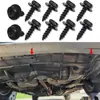 Parafusos Metálicos Universais para Para-choques e Para-lamas de Carro, Pastilhas de Fixação, Parafusos Auto-atarraxantes M5*18 com Cabeça Sextavada
