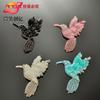Al por mayor transfronterizo xiangfeng mariposa de cuentas hecha a mano pegatinas de tela accesorios para ropa bolsos parche de accesorios accesorios diy