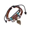 Nova pulseira pulseira de couro com contas atacado pulseira vintage joias da moda Yiwu pequeno produto