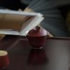 Mi Yan polvo rojo de espino albar cuenco de cubierta de plomo cuenco de té de gres retro japonés hecho a mano juego de té kung fu individual no caliente
