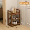 Zapatero de Múltiples Niveles para el Hogar Estilo Angosto para Almacenamiento de Zapatos en la Entrada Ahorrador de Espacio en el Pasillo Huella Pequeña Armario Pequeño Simple para Zapatos