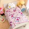 Manta de Velour de Leche de Clase A con Dibujos Animados, Forrada de Felpa, Amigable con la Piel y Delicada, Manta de Velour para Aire Acondicionado, Manta Pequeña para Bebé, Manta para Siesta y Ocio
