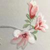 Hotel New Chinoiserie Elegante Individual Bordado Mural Tipo Flor Tejido de Pared Bordado sin Costuras Sala de Estar Pared de Fondo para TV Estilo Zen