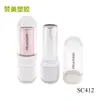 Tubo de lápiz labial transparente de plástico de calibre 12 mm, redondo, vacío, para embalaje de maquillaje, venta al por mayor