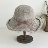 Sombrero de Paja para Mujer Verano Fresco Protector Solar Artístico Sombrero de Sol Coreano Playa Marítima Sombrero de Viaje Todo Fósforo Sombrero de Sol