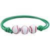 Pulseras Populares Tejidas de Béisbol Transfronterizas, Muñequeras Deportivas de Baloncesto, Fútbol, Rugby, En Stock con Grandes Cantidades y Precios Excelentes