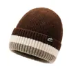 Chapéu de Lã Quente de Inverno Aoteng Chapéu de Tricô Pulôver Chapéu com Forro de Lã à Prova de Vento Proteção para Orelhas Chapéu Espessado Baotou para Ciclismo para Homens e Mulheres
