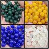 Cuentas de calcedonia blanca hielo en forma de calabaza Cuentas sueltas de jade Ágata amarillo Chevron joyería Accesorios de ágata ceniza azul