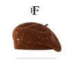 Fábrica de Boinas de Lã Em Estoque Circunferência da Cabeça Grande Chapéu Boina de Mohair Atacado Feminino Outono e Inverno Quente Chapéu de Artista